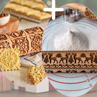 Rouleaux à pâtisserie motif Noël 3D Edition spéciale | WinterBoss™