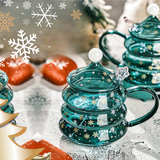 Tasse de Noël en verre borosilicate ultra-résistant | Cup'ChristamsTree™