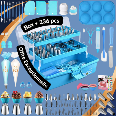 Ustensiles de pâtisserie Box complète de 236 pièces | ApprentiPatiss™